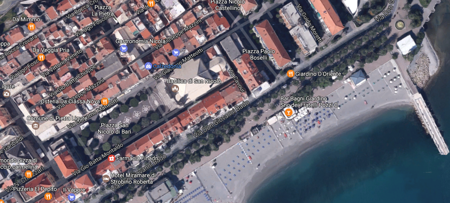 Vista aerea: Via Don Giovanni Bado, 17027 Pietra Ligure (SV)